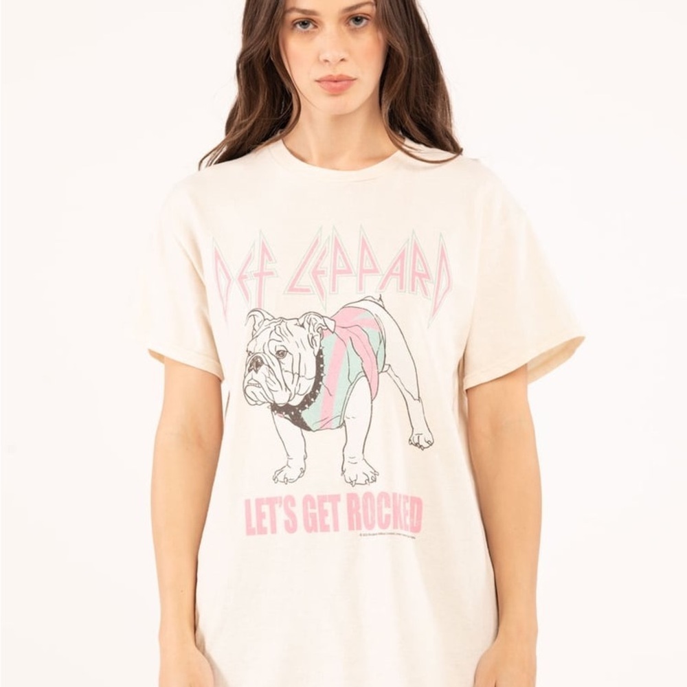 Vinyl icons Def Leppard let’s get rocked tee
